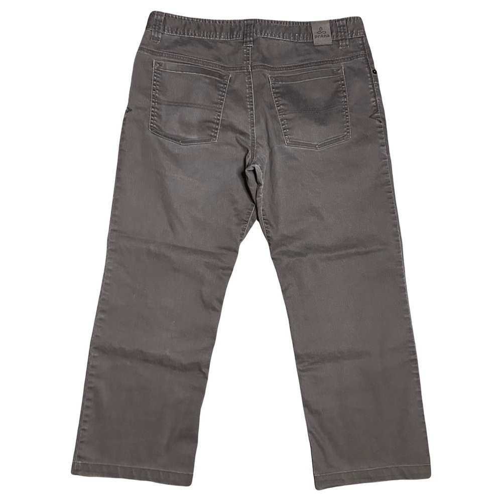 PrAna Men’s Bridger Jean Relaxed Size 34x32 Fits 34x28 Mud Brown Organic Cotton